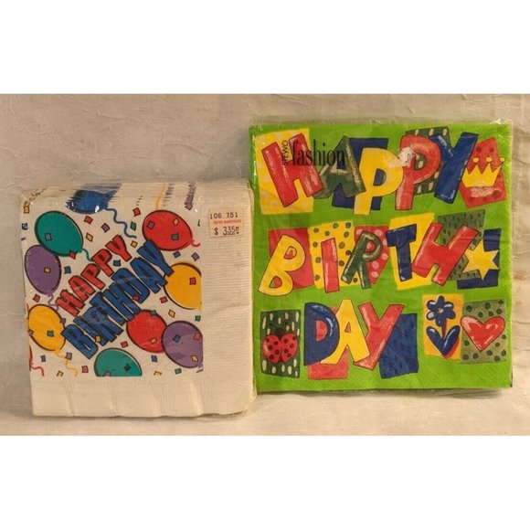 NOS Party Napkins SpongeBob Tiki Hula Birthday Girl SquarePants Paper Lot Funny - Picture 4 of 8